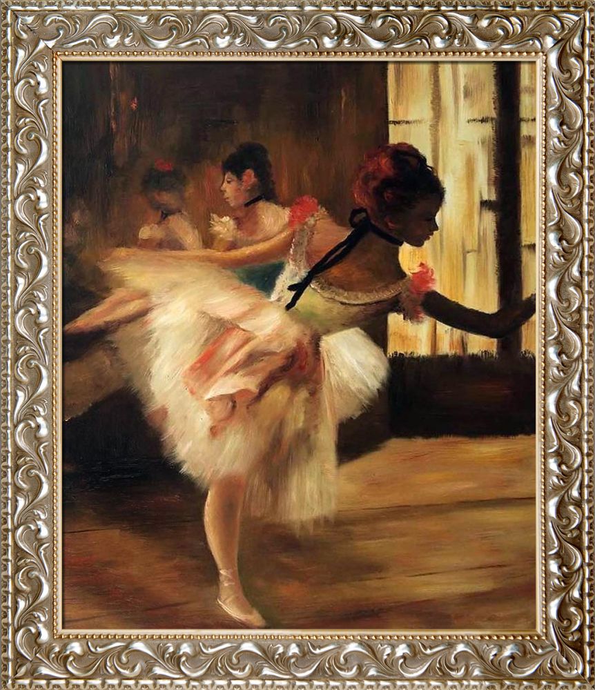 Repetition of the Dance (detail) Pre-Framed - Rococo Silver 20"X24"