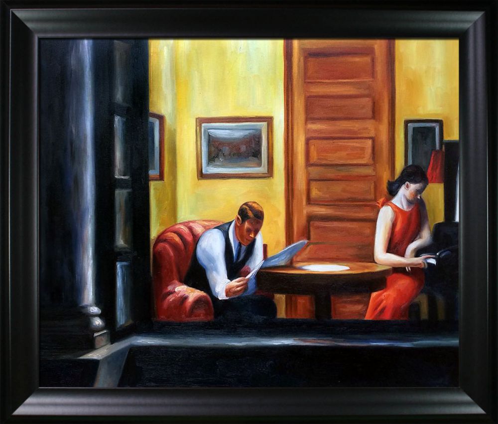 Room in New York Pre-Framed - Black Matte Frame 20"X24"