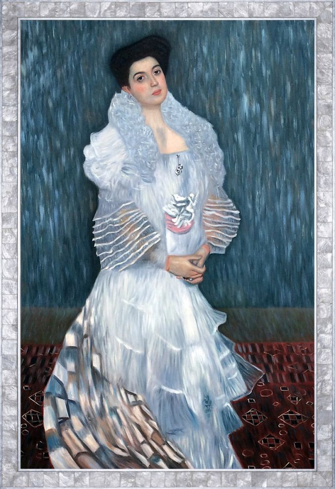 Portrait of Hermine Gallia Pre-Framed - Silver Pearl Frame 24