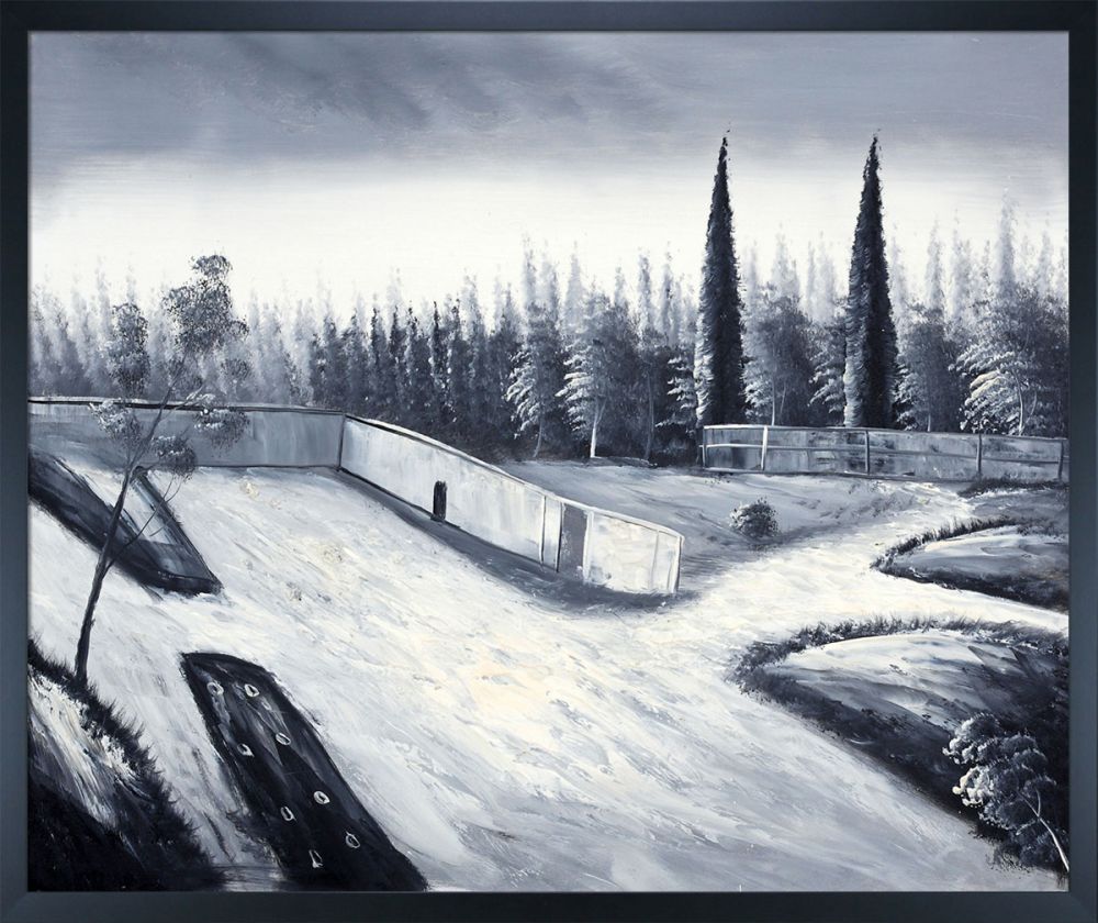 Here Comes the Rain Pre-Framed - Studio Black Wood Frame 20"X24"