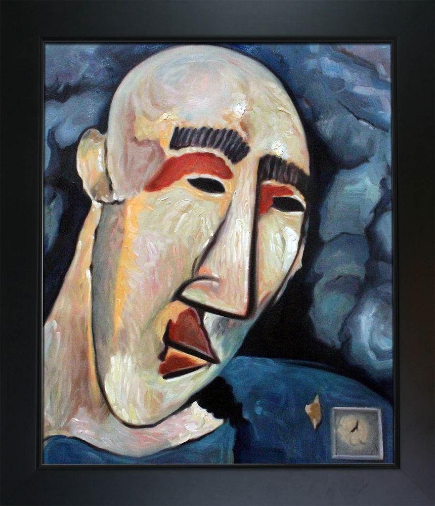 A Mongol Pre-Framed - New Age Black Frame 20"X24"