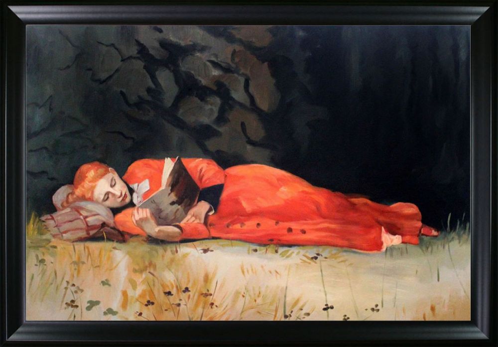 The New Novel Pre-Framed - Black Matte Frame 24"X36"