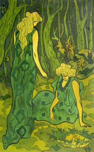 Femmes dans la foret