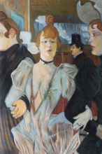 La Goulue arriving at the Moulin Rouge