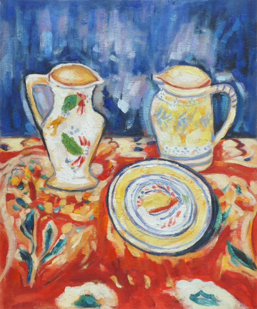 Still Life with Breton Pottery