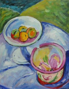 Still Life (Fruit and Cup with Bird)