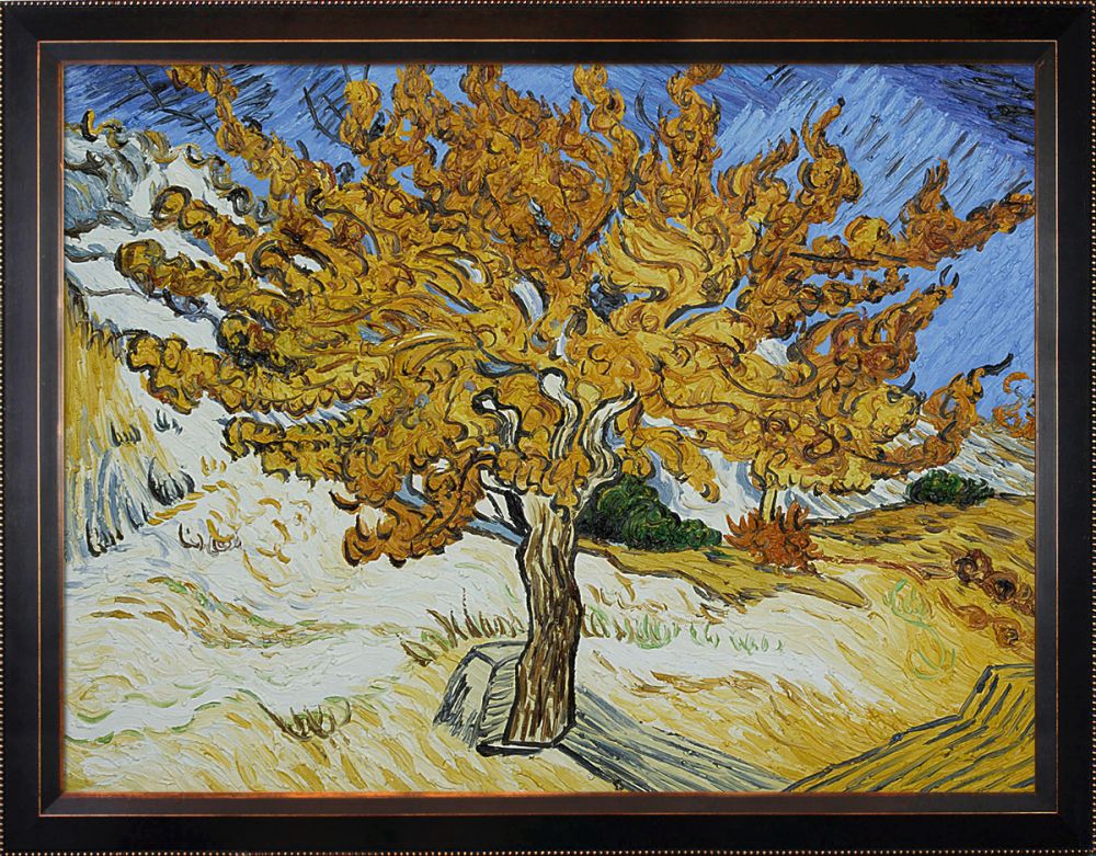 The Mulberry Tree Pre-Framed - Veine D'Or Bronze Angled Frame 30"X40"