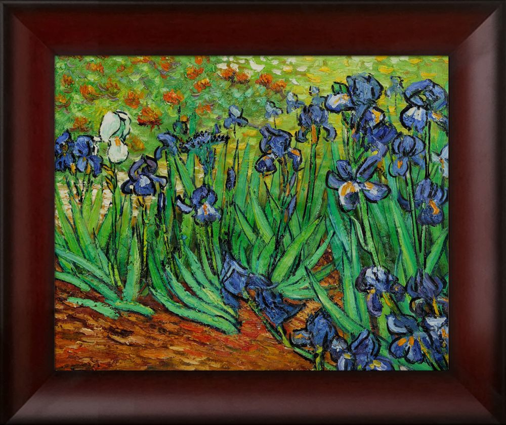 Irises Pre-Framed - Oxblood Scoop 16