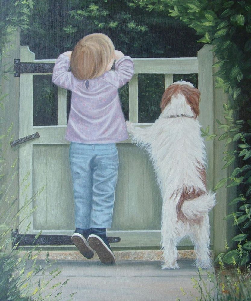 Girl and Dog