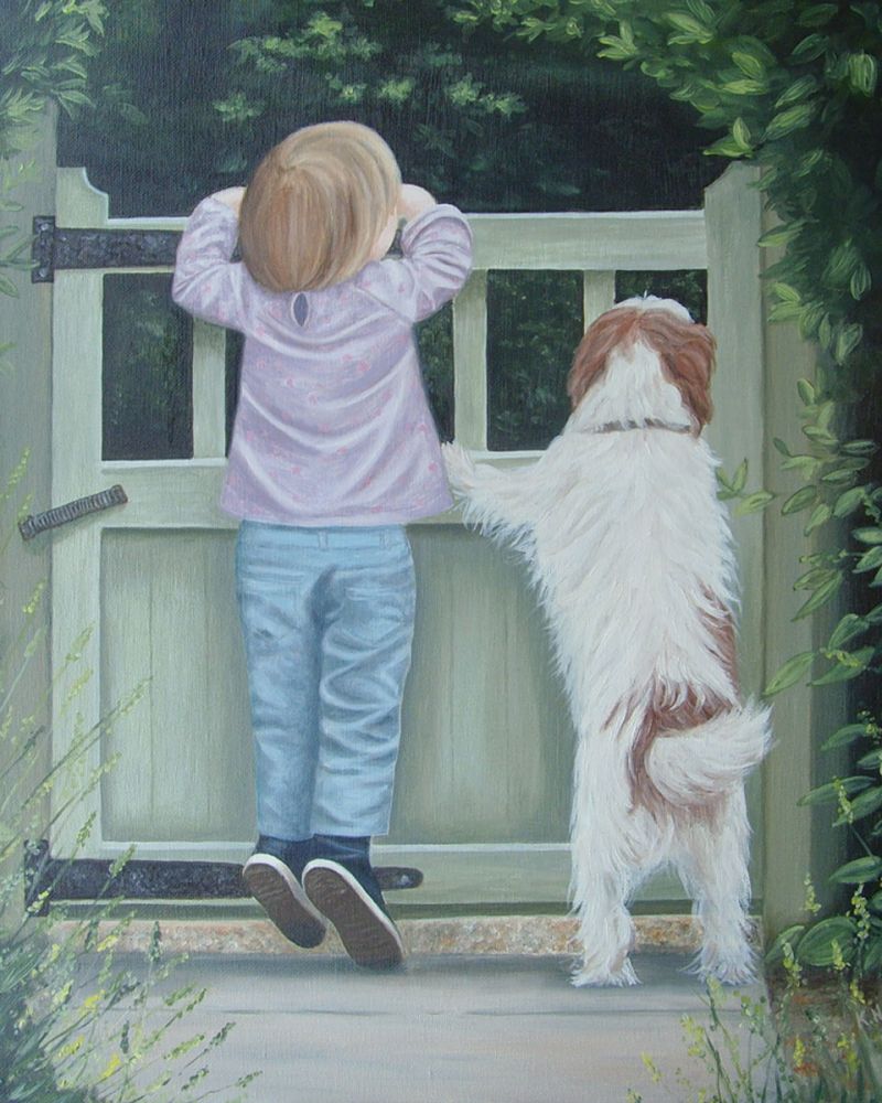 Girl and Dog