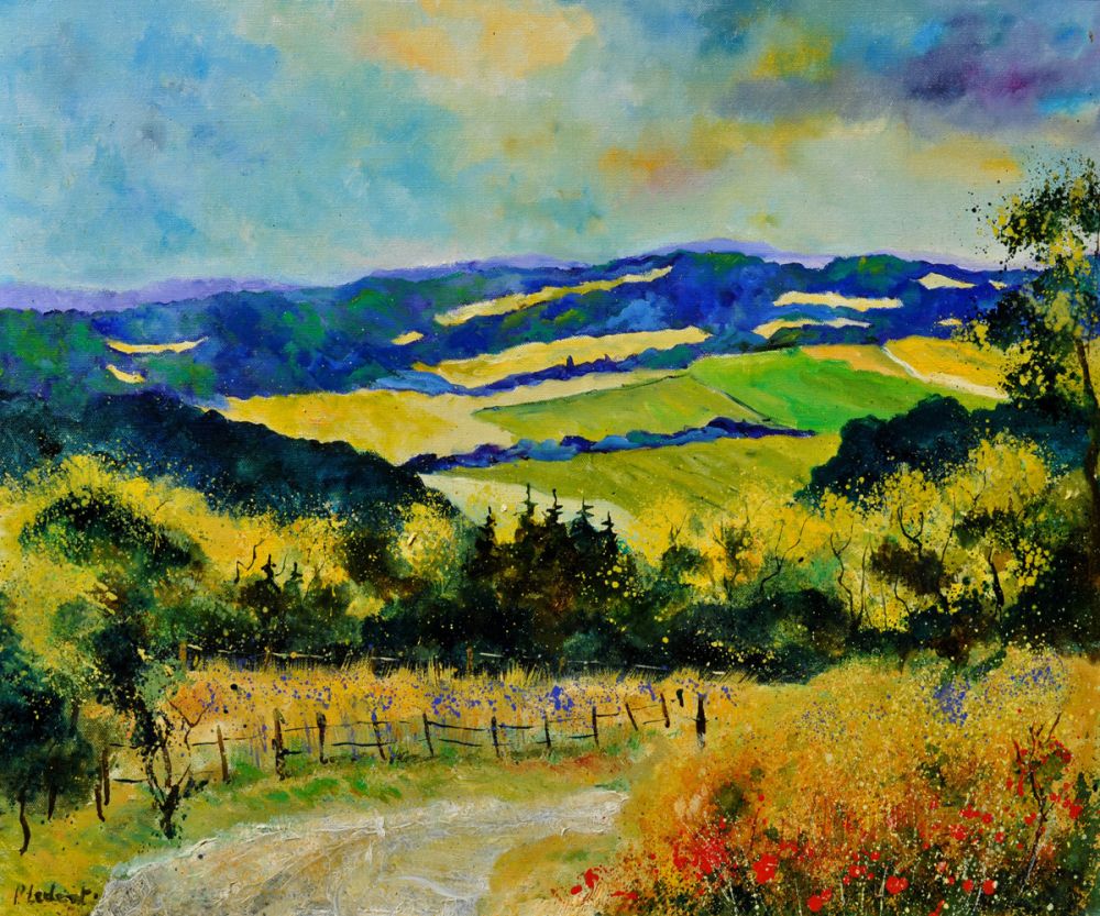 Summer landscape Houyet