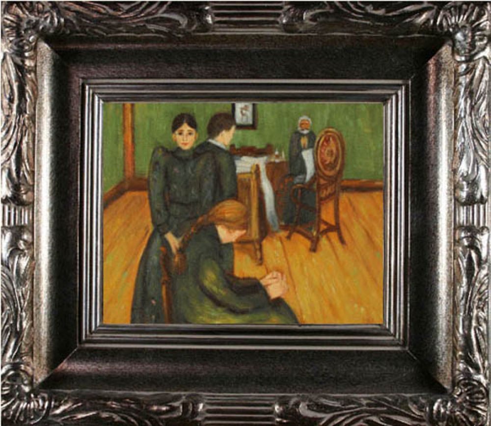 Death in the Sick Chamber Pre-Framed - Florentine Dark Champagne 8X10