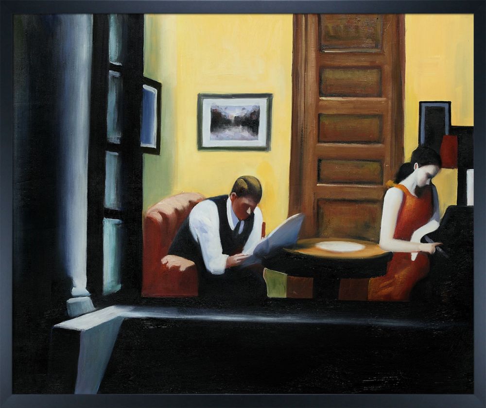 Room in New York Pre-Framed - Studio Black Wood Frame 20"X24"