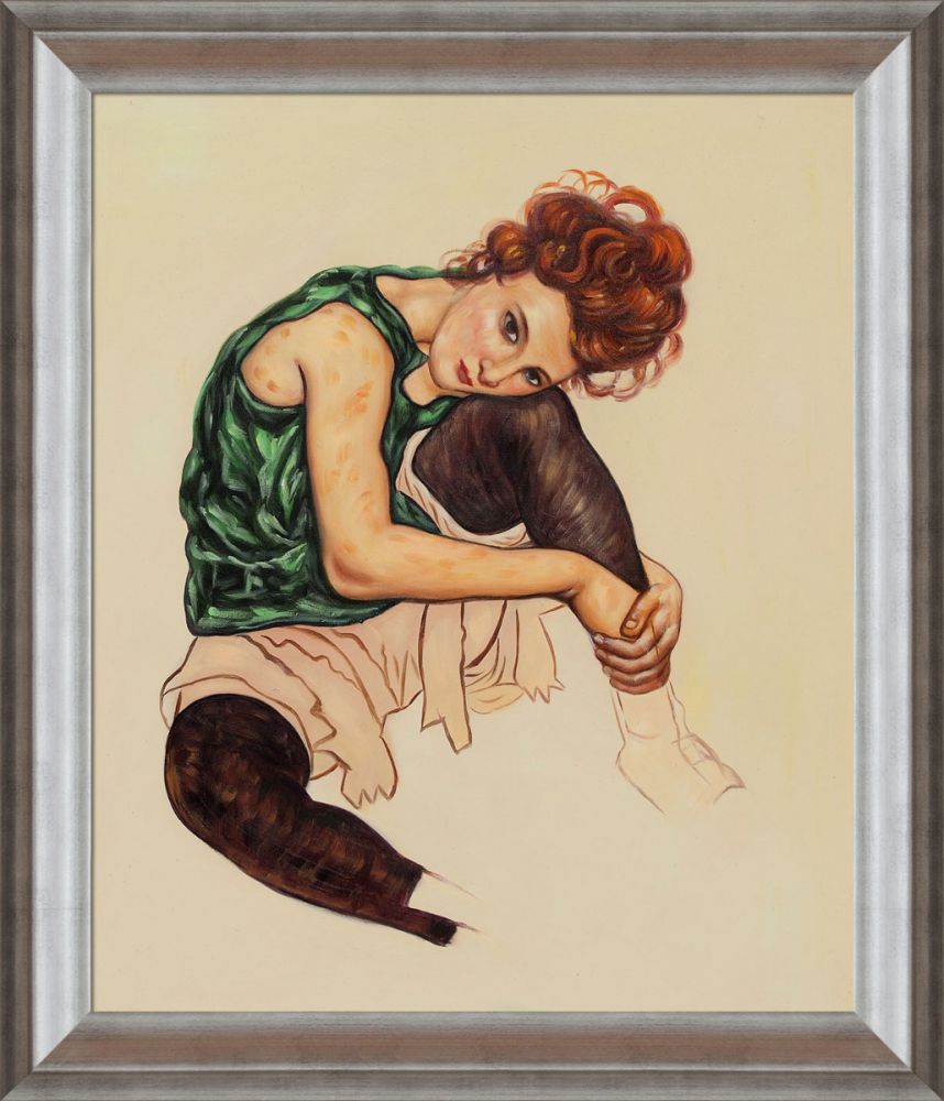 The Artist's Wife Pre-Framed - Athenian Silver Frame 20"X24"