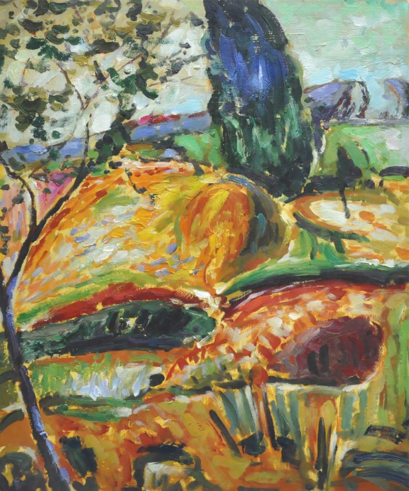 Fauve Landscape Landscape near Oberstdorf - Autumn