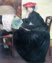 Model with a Japanese Fan