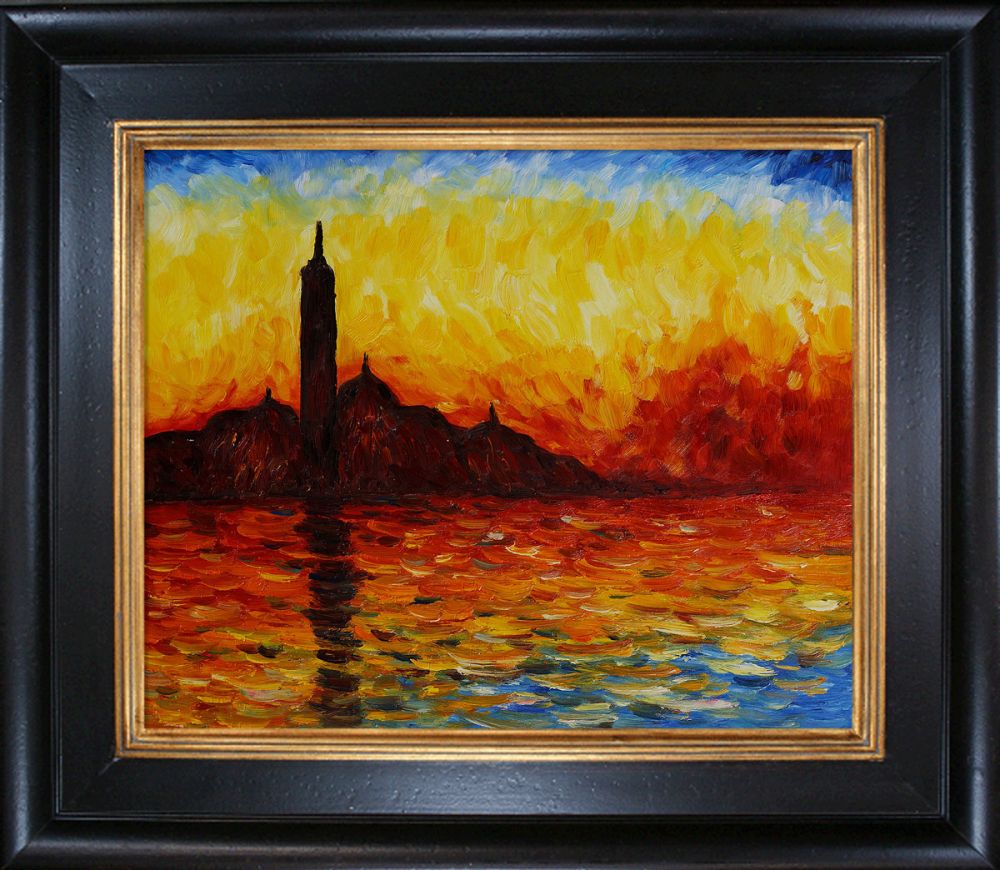 San Giorgio Maggiore by Twilight Pre-Framed - Vintage Creed Frame 20"X24"
