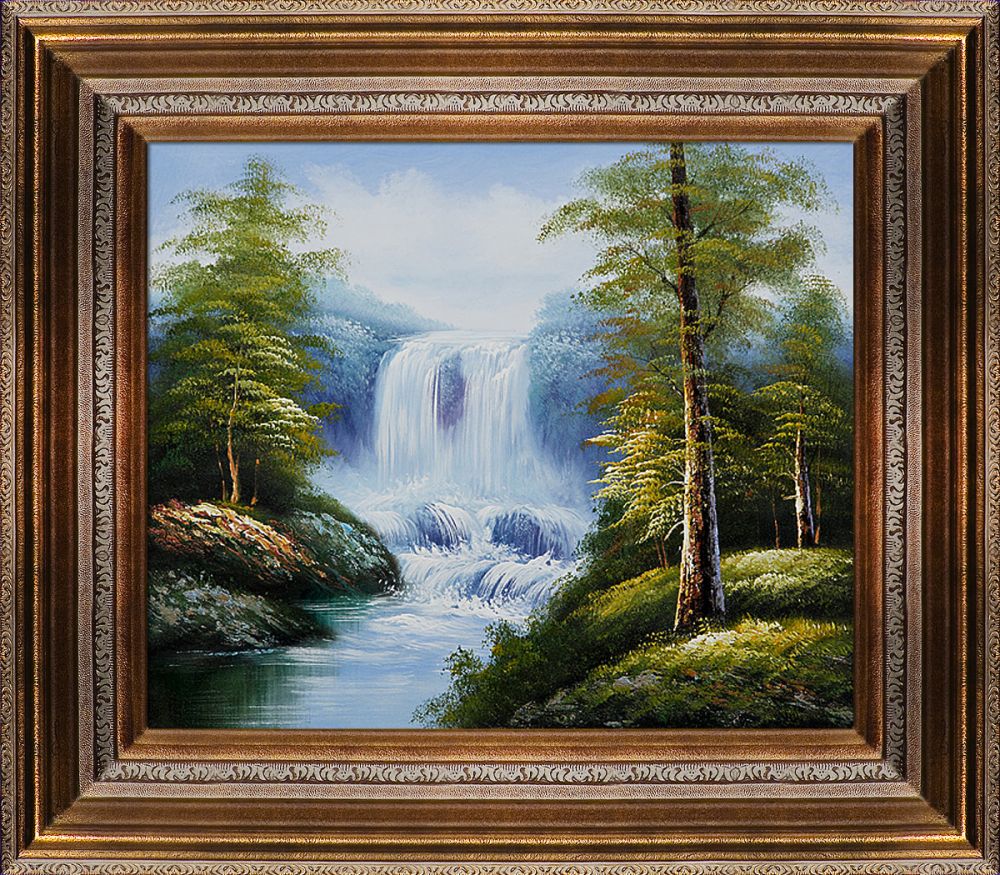 Bluebird Trail Pre-Framed - Mediterranean Bronze Frame 20"X24"