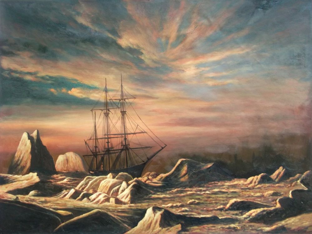Panther Among Icebergs in Melville Bay