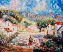 Pastores adobe y volcanes