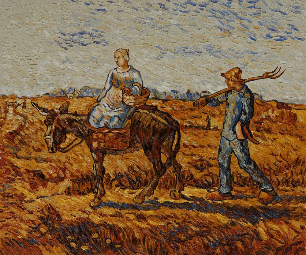 Peasant Couple Going To Work