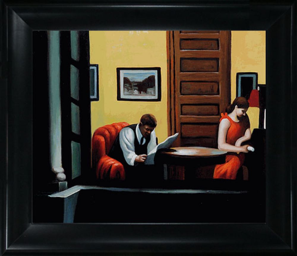 Room in New York Pre-Framed - Black Matte King Frame 20"X24"