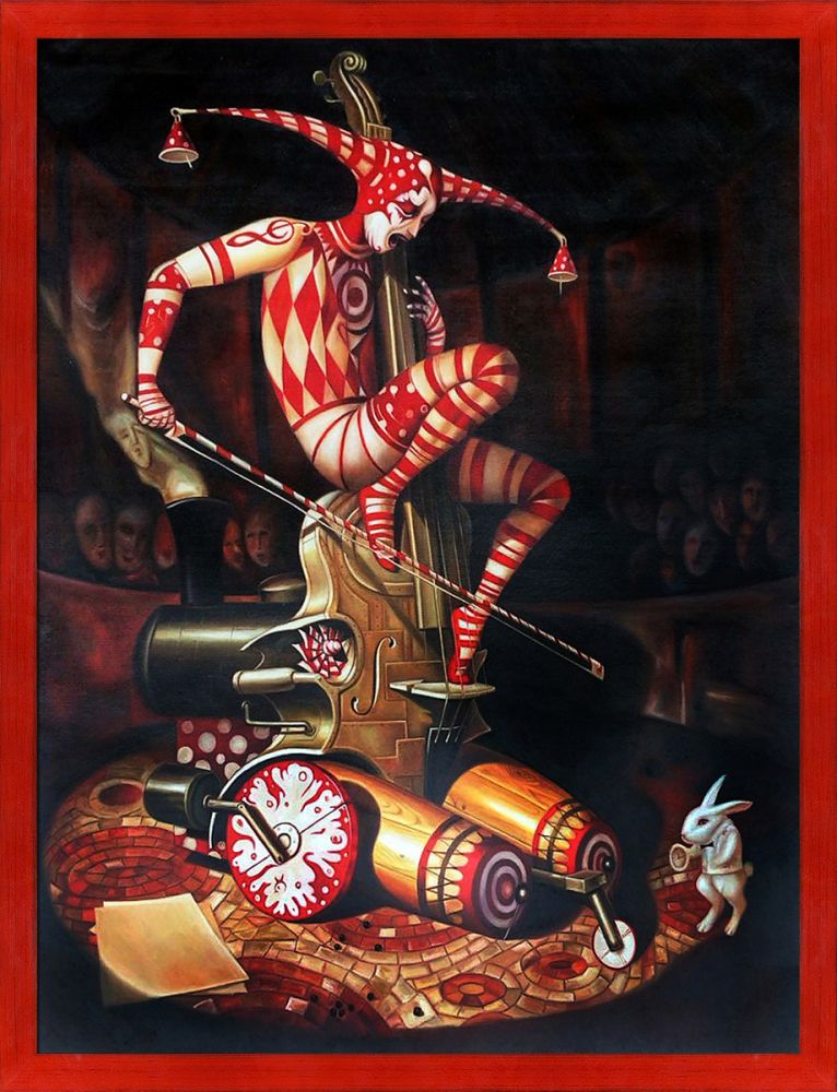 Agaric Flying Dutchman Pre-Framed - Stiletto Red Frame 30" X 40"