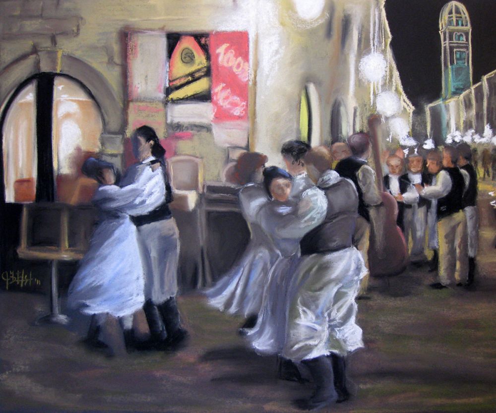 Village Dance by Night
