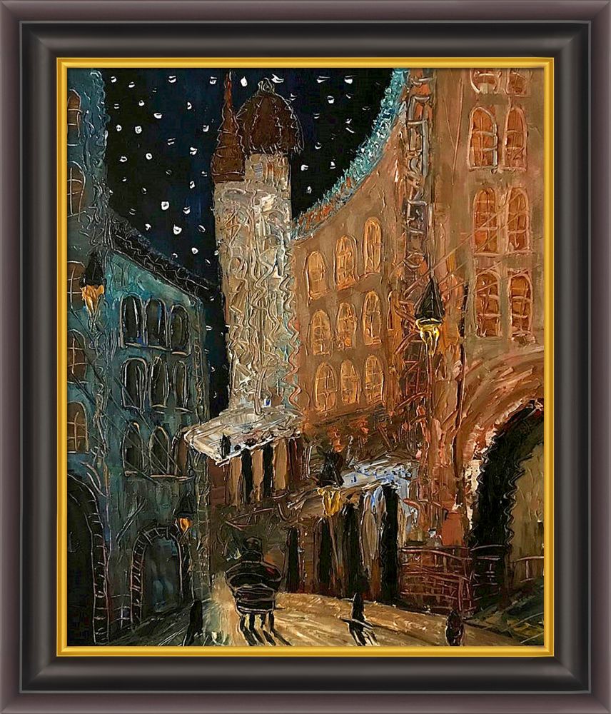 Old Town Reproduction Pre-framed - Opulent Frame 20"X24"