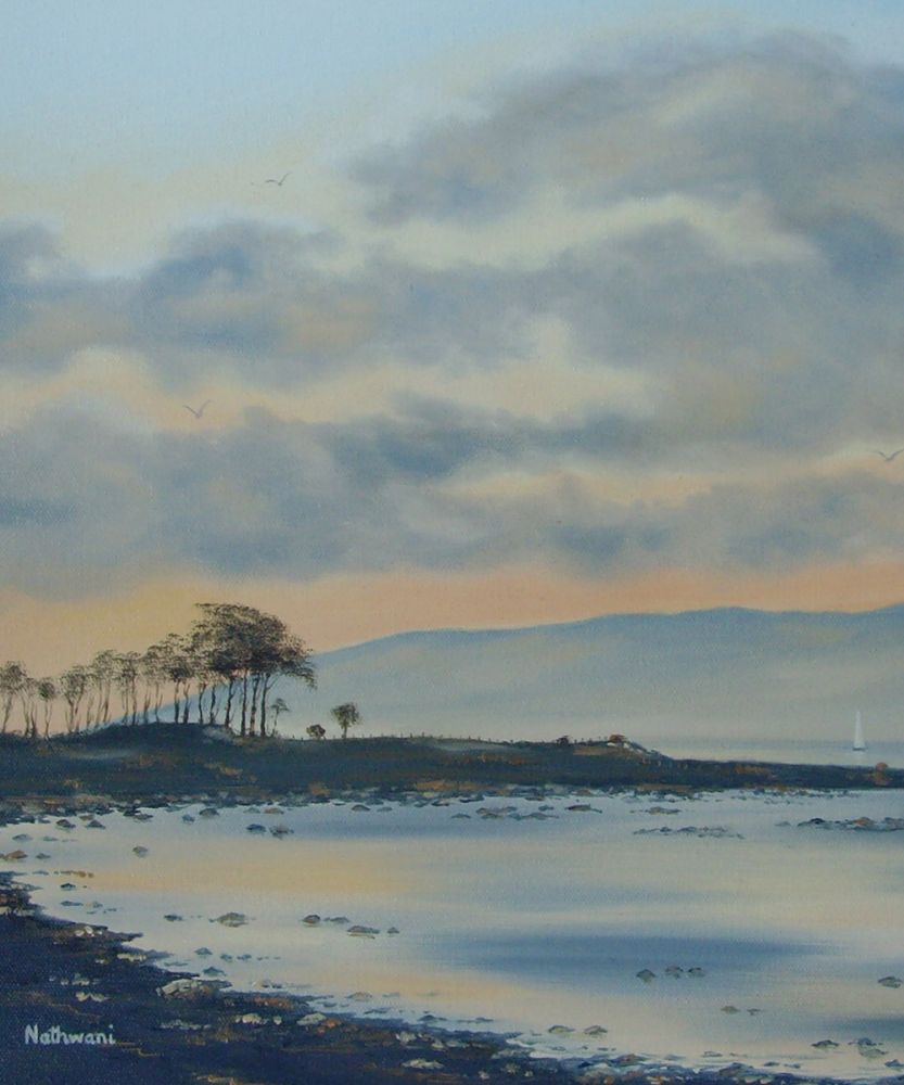 Sunset at Lunderston