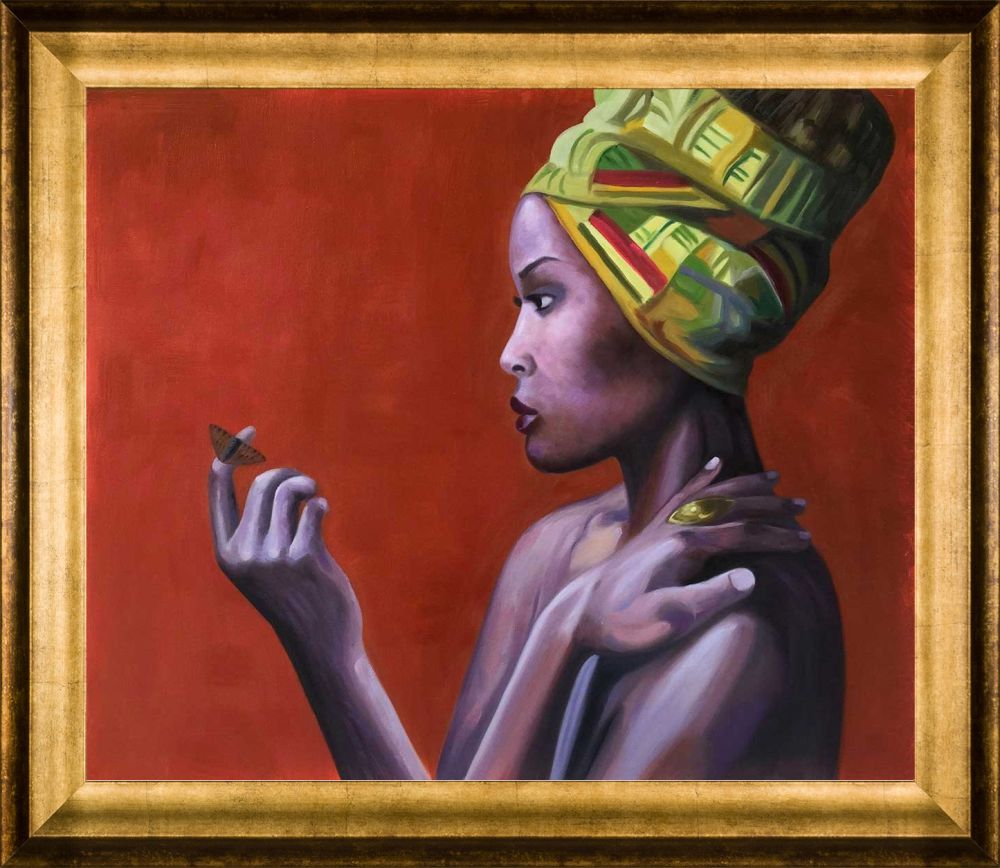 Southern Butterfly - Athenian Gold Frame 20"X24"