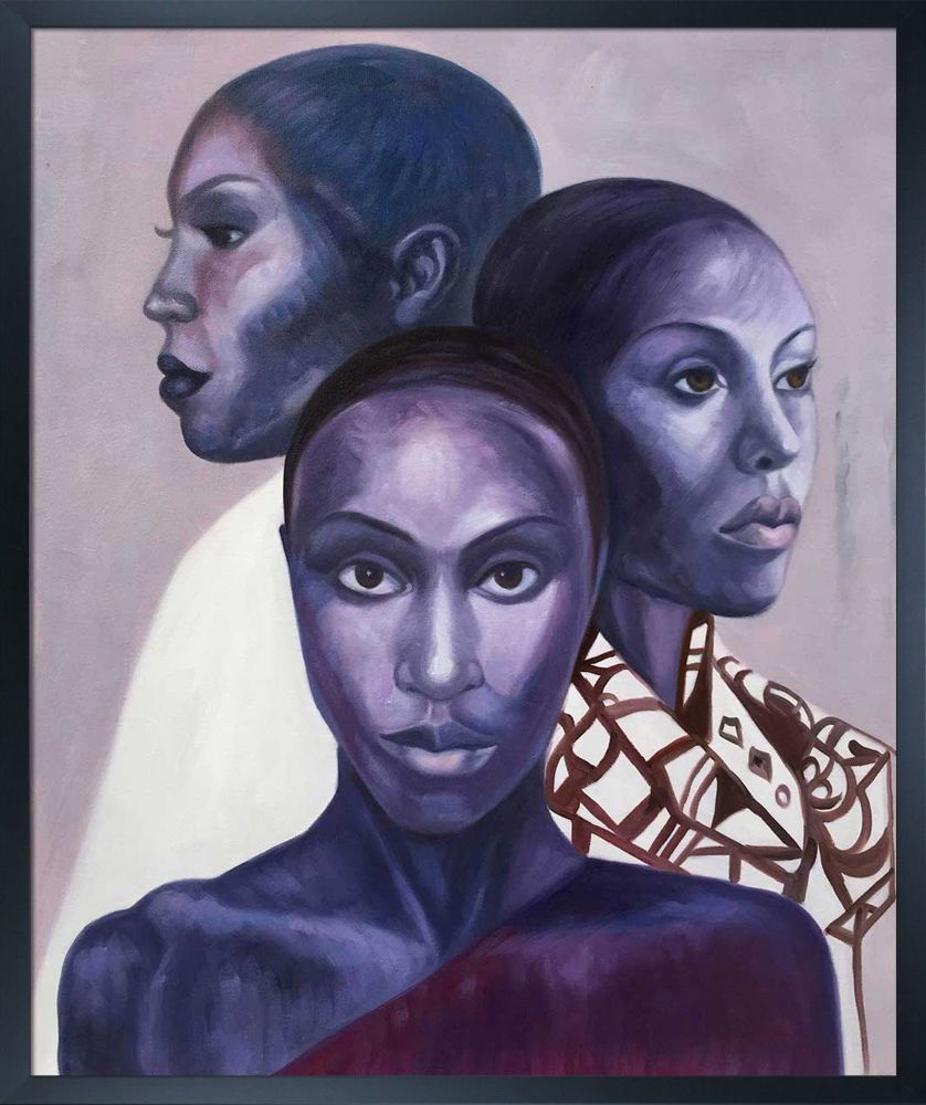 Phenomenal Woman Reproduction Pre-framed - Studio Black Wood Frame 20"X24"