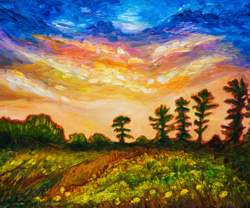 Late Summer Sunset Sky New England