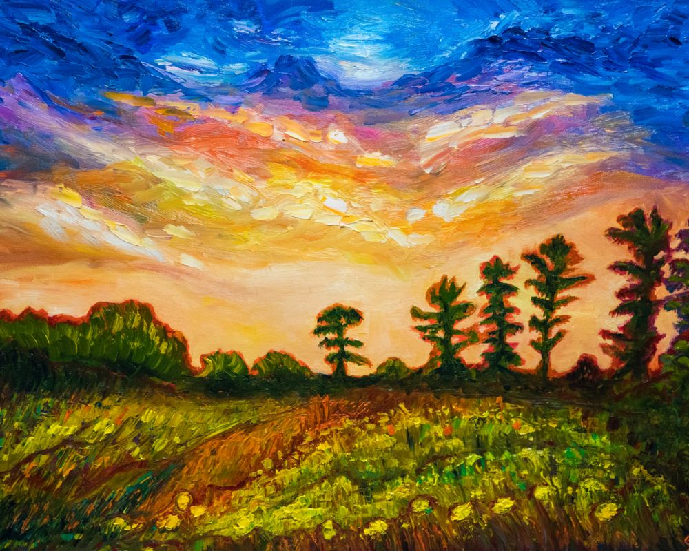 Late Summer Sunset Sky New England