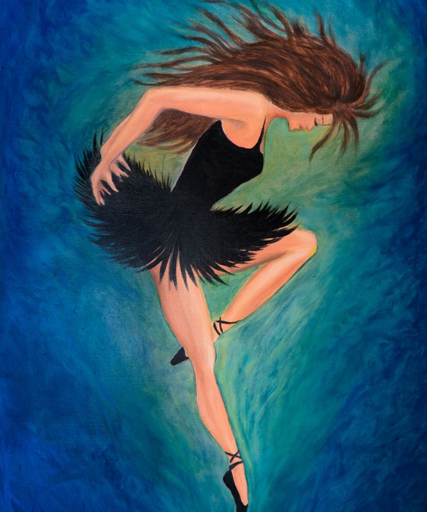 Ballerina Floating on the Point