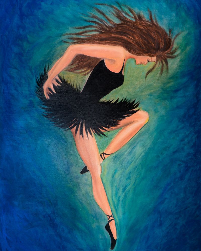 Ballerina Floating on the Point