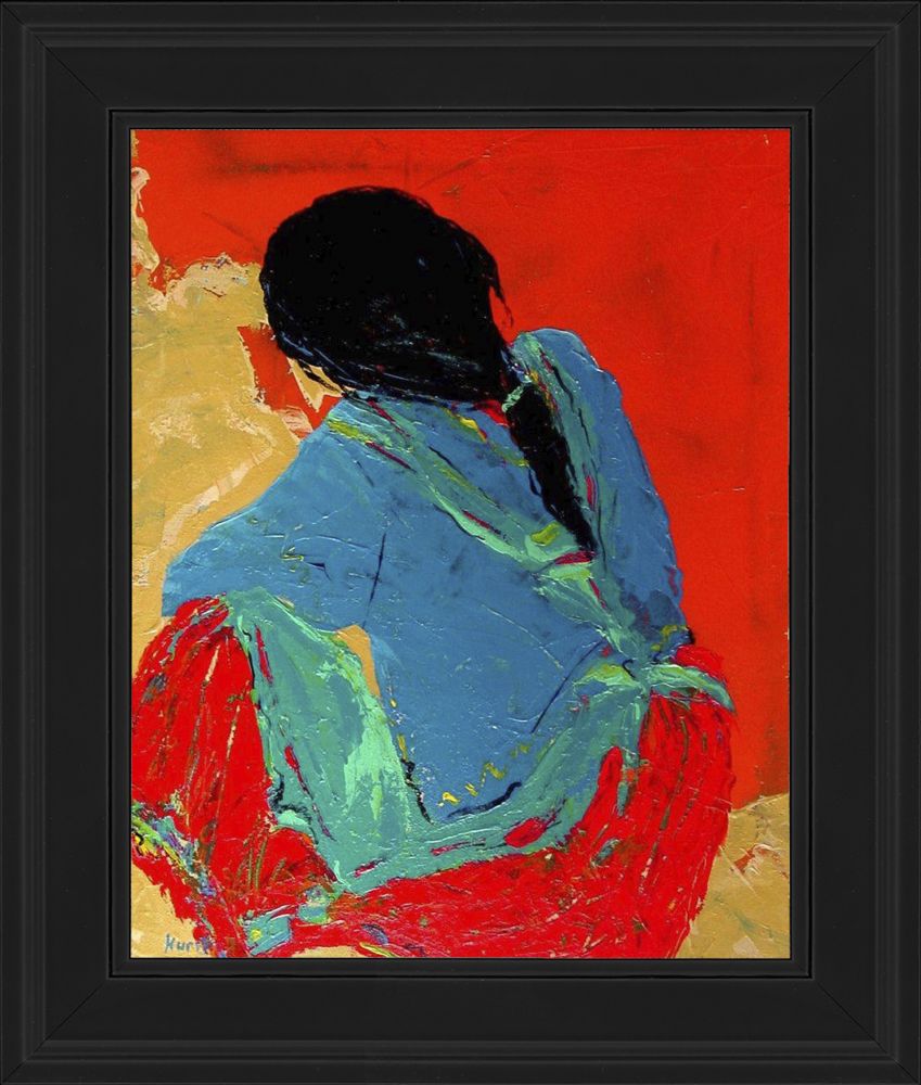 Street Seller Pre-framed - Black Gallery