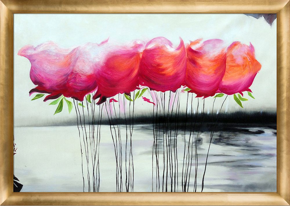 A Touch of Color Reproduction Pre-Framed - Gold Luminoso Frame 24" x 36"