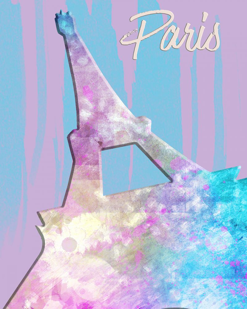 Graphic Style Paris Eiffel Tower