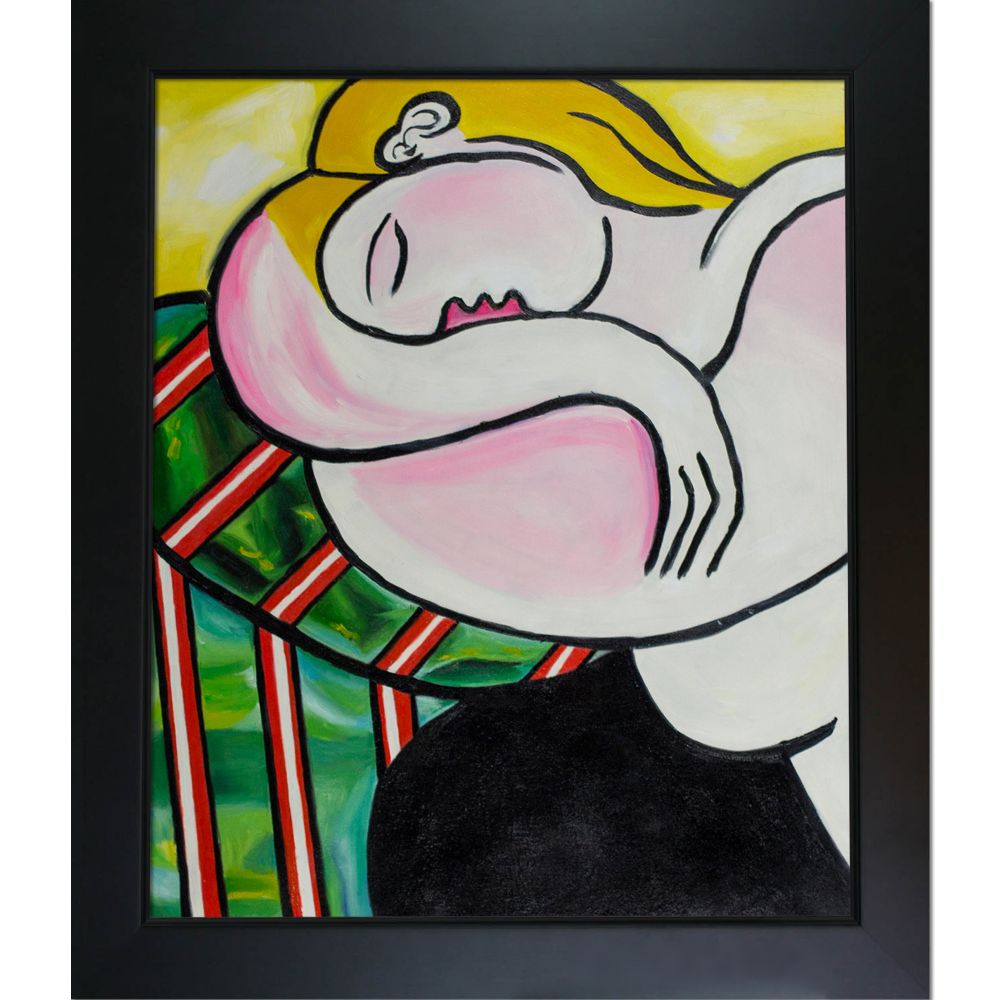 Picasso by Nora, Out Cold Pre-framed - New Age Black Frame 20"X24"