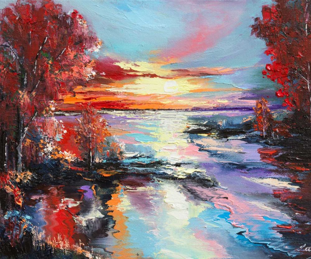 Sunset in Autumns Reflection