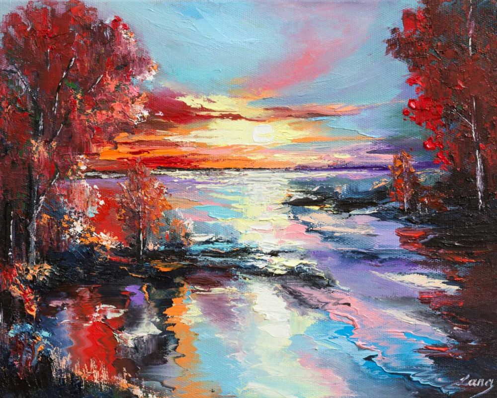 Sunset in Autumns Reflection