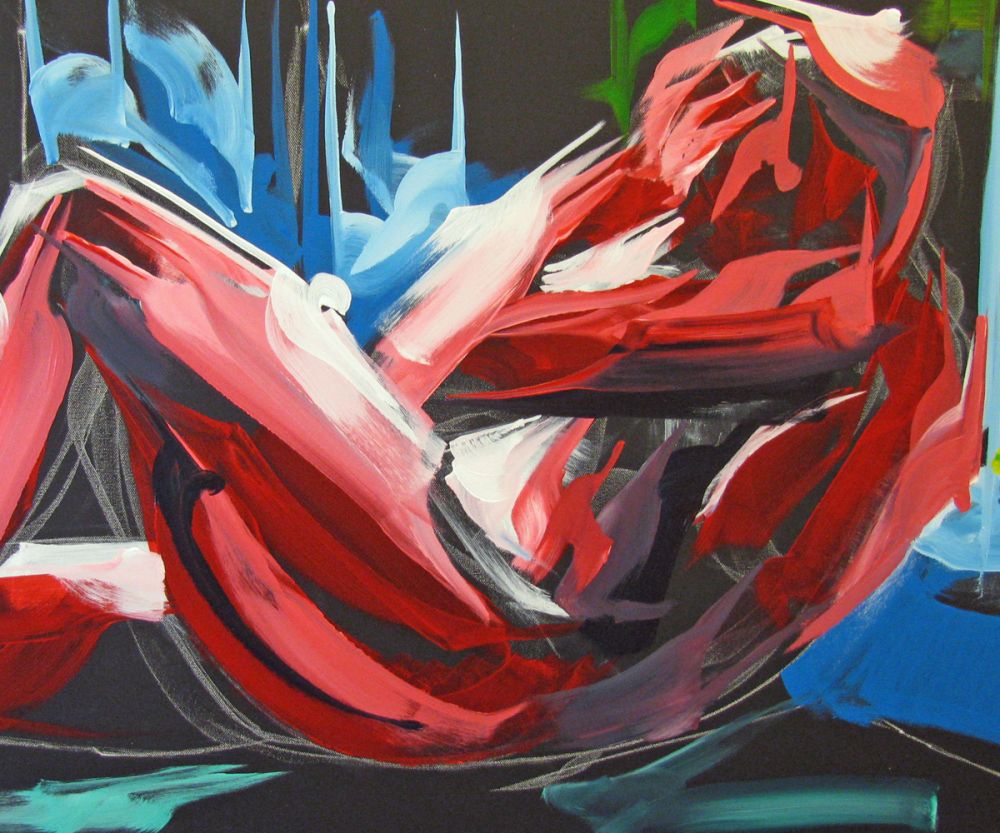 Half Seated Pose of a Figure