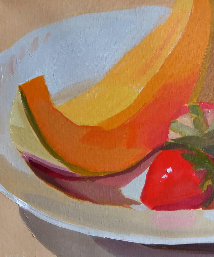 Cantaloupe and Strawberry