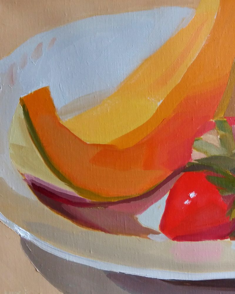 Cantaloupe and Strawberry