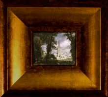 Salisbury Cathedral from the Bishop's Garden Pre-Framed Miniature