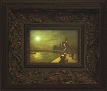 Reflections on the Thames, Westminster Pre-Framed Miniature