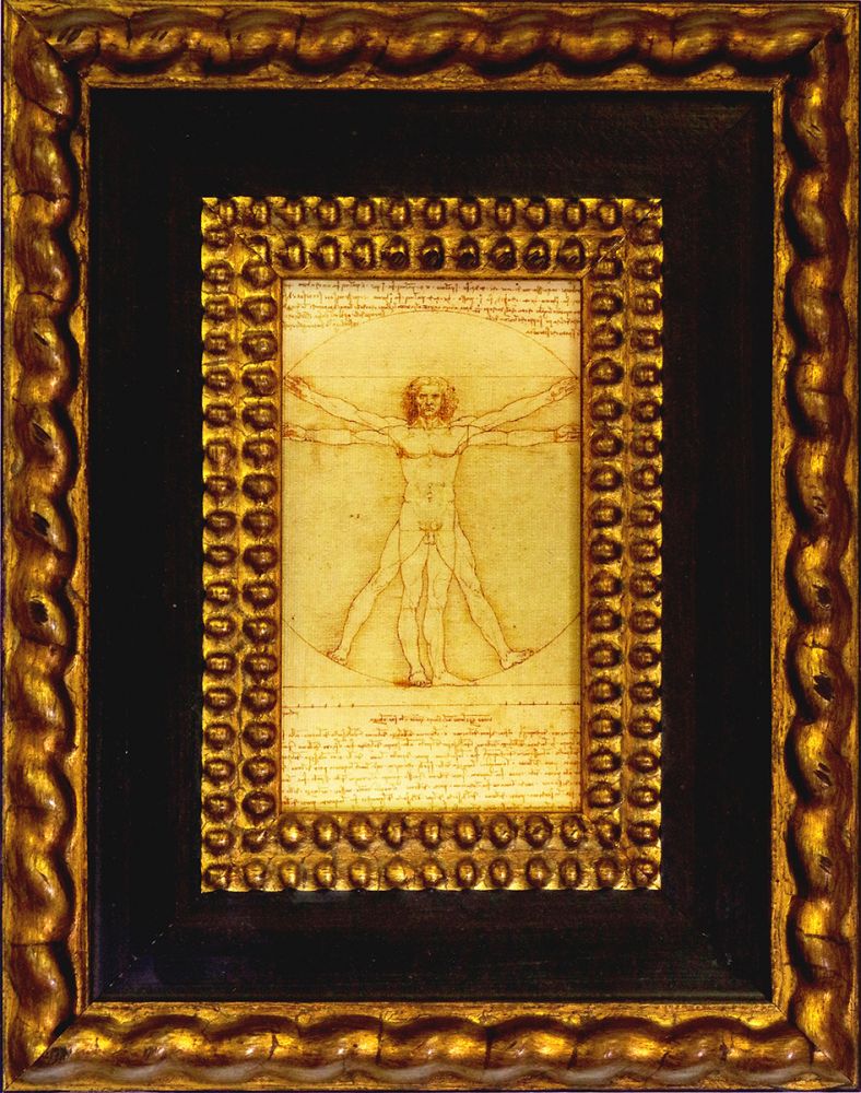 Vitruvian Man Pre-Framed Miniature