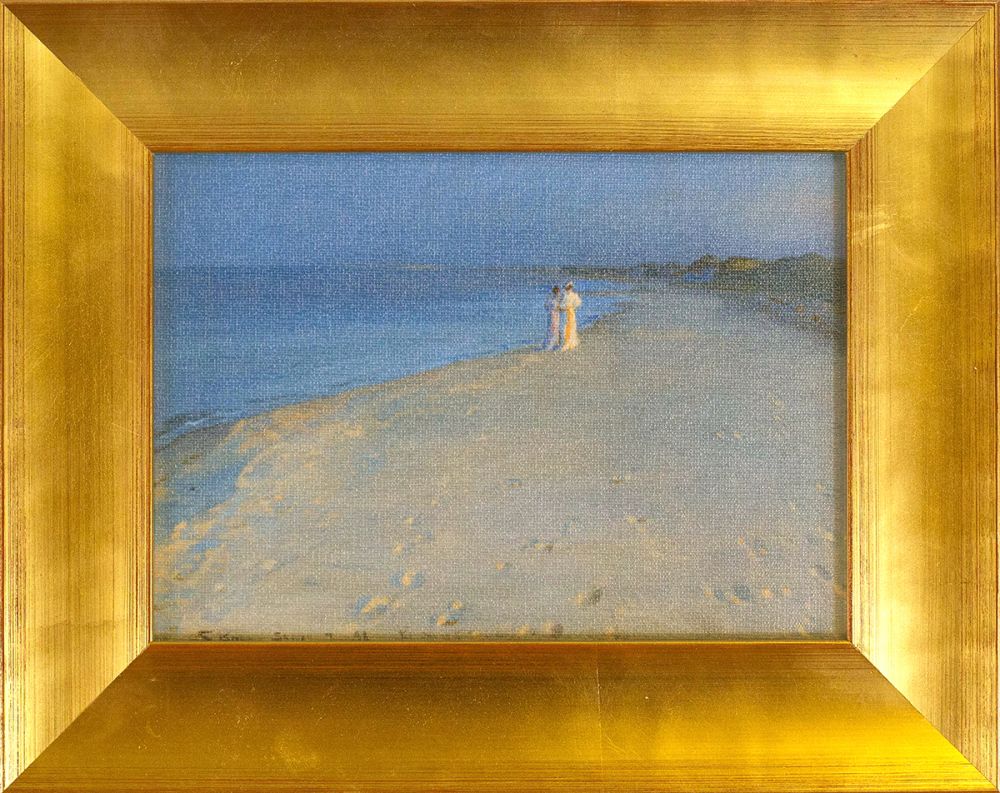 Summer Evening on Skagen Sonderstrand Pre-Framed Miniature
