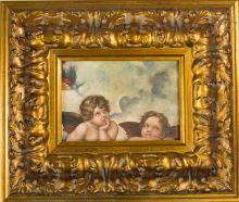 Madonna Sixtina (2 Cherubs Detail) Pre-Framed Miniature